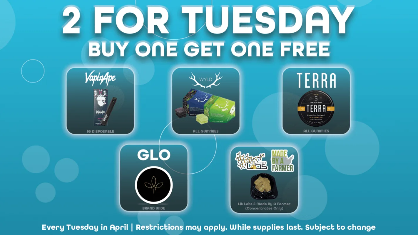2 For Tuesday at Joyology — buy one, get one on select brands